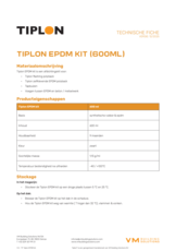 Tiplon EPDM kit - TF